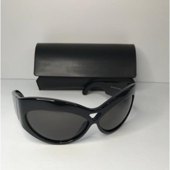 💯 - New Authentic SAINT LAURENT SL73 OVERSIZED BLACK SUNGLASSES - Picture 7 of 14